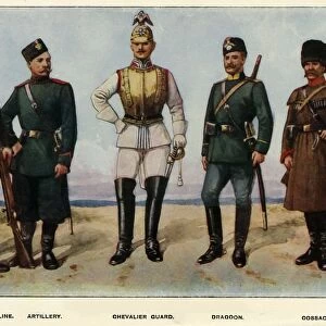 Types of the Russian Army, 1919. Creator: Richard Simkin