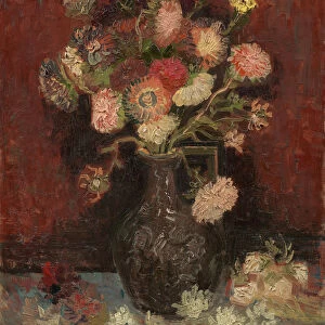 Vase with Chinese asters and gladioli, 1886. Artist: Gogh, Vincent, van (1853-1890)