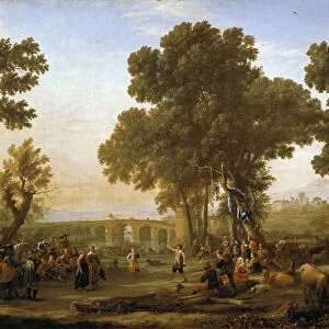 The Village Festival. Artist: Lorrain, Claude (1600-1682)