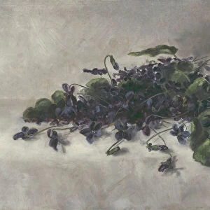 Violets, ca. 1890. Creator: Pauline Powell Burns