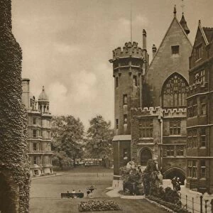 Vista of Middle Temple Gardens from Fountain Court, c1935. Creator: Unknown