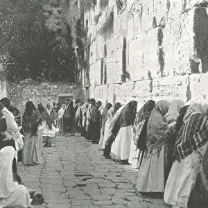 The Wailing Wall, Jerusalem, Palestine, 1895. Creator: W &s Ltd