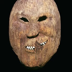 Western inuit wooden mask, 19th century
