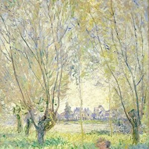 Woman Seated under the Willows, 1880. Creator: Claude Monet