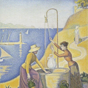 Women at the well (Femmes au puits). Artist: Signac, Paul (1863-1935)