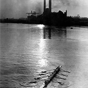 Rowers on the River Thames