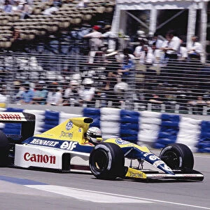 1989 Australian Grand Prix. Adelaide, Australia. 3-5 November 1989. Riccardo Patrese (Williams FW13 Renault) 3rd position. Ref-89 AUS 44. World Copyright - LAT Photographic