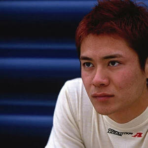 2002 British Formula Three Championship Rockingham, England. 21st July 2002. Shinya Hosokawa - portrait. World Copyright: Peter Spinney/LAT Photographic ref: 35mm Image 02 F3 04