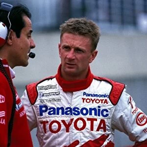 Formula One World Championship: Ange Pasquali Toyota Team Manager talks with Allan McNish Toyota