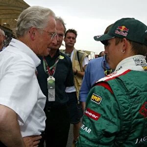 Formula One World Championship: Jurgen Hubbert Daimler Chrysler with Christian Klien Jaguar on the grid