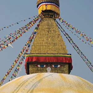 The Buddhist Stupa; Bodhnath, Kathmandu, Nepal
