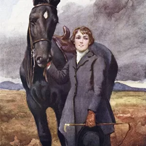 She Chose Me For Her Horse. Illustration By Lucy Kemp Welch From The Book Black Beauty By A. Sewell Published 1915