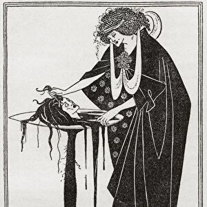 The Dancers Reward. Illustration by Aubrey Beardsley for the English edition of Oscar Wildes play Salome, published 1910