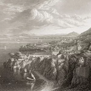 Gibraltar From Above Camp Bay. From The Original Painting By Lt. Col. Batty F. R. S. From The Book "Select Views Of Some Of The Principal Cities Of Europe"Published London 1832. Engraved By J. C. Varrall