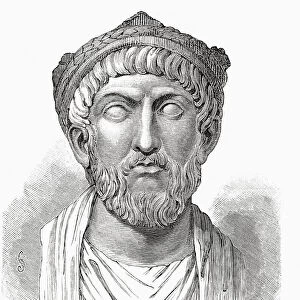 Julian, aka Julian the Apostate, 331 - 363. Roman emperor, notable philosopher and author in Greek. From Cassells Illustrated Universal History, published 1883