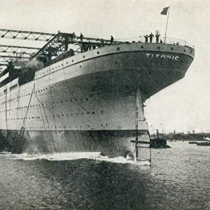 Launching Of The Rms Titanic Of The White Star Line At The Harland And Wolff Shipyards, Belfast On 31 May, 1911