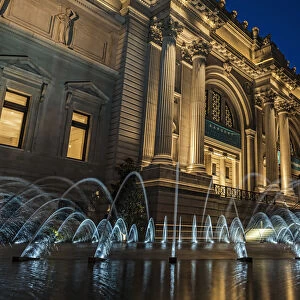 Metropolitan Museum Of Art (Met) At Twilight; New York City, New York, United States Of America