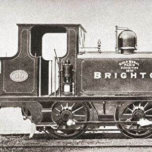 A railway engine from the London, Brighton and South Coast line. From The Pageant of the Century, published 1934
