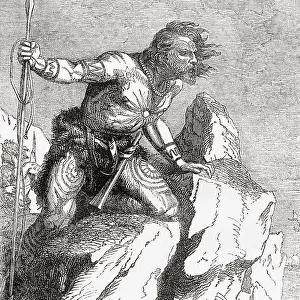 Tattoed Caledonian Pict Warrior Fierce Scotland