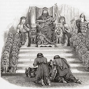 The Throne of Solomon. From Cassells Universal History, published 1888