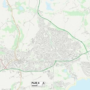 Cornwall PL25 4 Map
