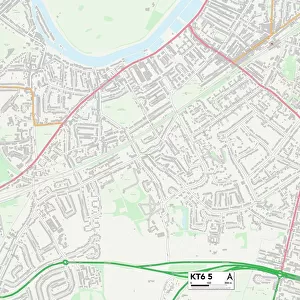 Kingston upon Thames KT6 5 Map
