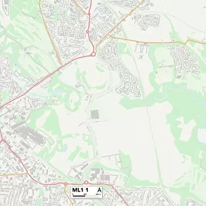 North Lanarkshire ML1 1 Map