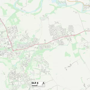 North Yorkshire DL9 4 Map