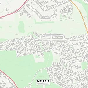 Watford WD19 7 Map