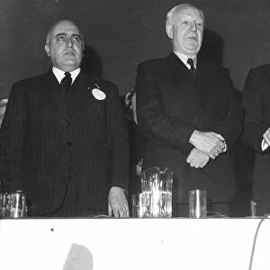 1954 Conservative Party Conference at Blackpool Left to Right Home Secretary Sir