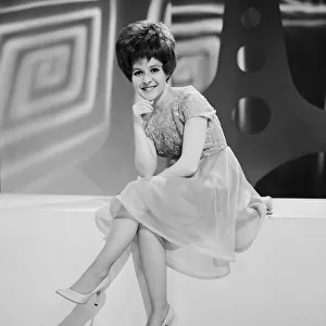 American pop singer Brenda Lee being on the set of the BBC