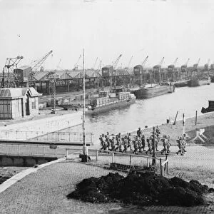 Antwerp Docks, Belgium. The docks were captured intactly General Montogmery