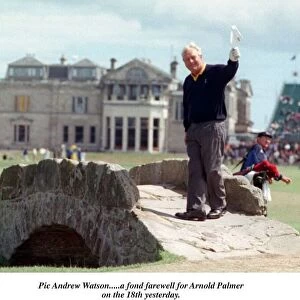 Arnold Palmer waves goodbye to crowds St Andrews Open golf