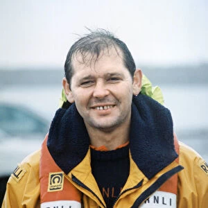 Barry lifeboat member John Burston. 19th January 1998