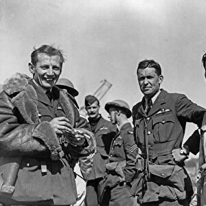 Cam Malfroy (left) former New Zealand tennis star seen here with his fellow pilots of 501