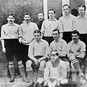 Corinthians Football team pose for a group photgraph. Back row left to right