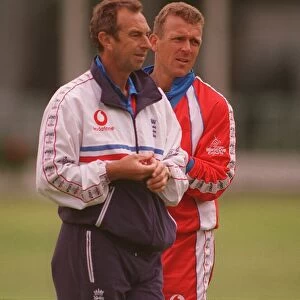 Cricket World Cup England 1999 Alec Stewart with David Lloyd ahead of the opening World