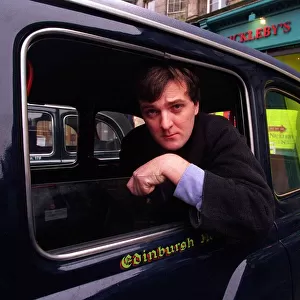 David Berton Photographer January 1999 Sitting in the back of a black cab