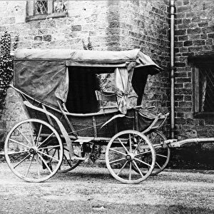 Florence Nightingale background. Picture shows the actual field ambulance used by