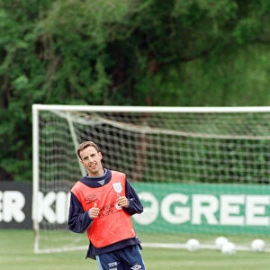 Gareth Southgate, pictured training for England Football Team, at Bisham Abbey, Berkshire