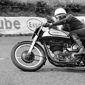 Geoff Duke riding in the 1950 Ulster Grand Prix at the Clady Circuit near Belfast