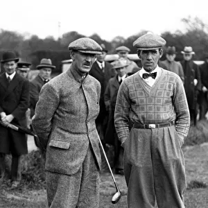 Golfers Abe Mitchell and George Duncan