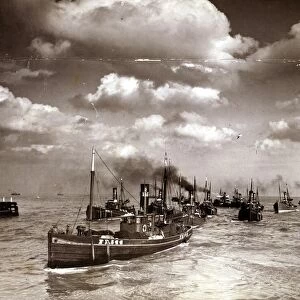 Great Yarmouth Herring Fishing Fleet circa 1936
