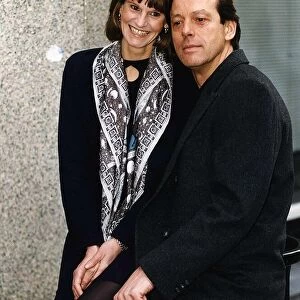Gwyneth Strong Actress with Actor Leslie Grantham posing to publicise their new Series