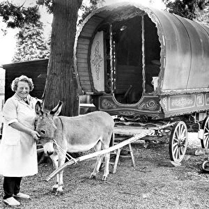 A gypsy caravan in August 1970