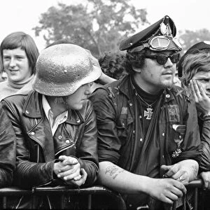Hells Angels in Hyde Park during the concert headlined by the Rolling Stones