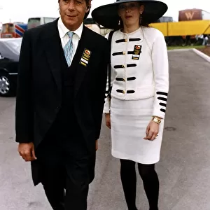 Henry Cecil Racehorse Trainer with wife Natalie Payne