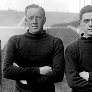 Jack Lambert & Robby Robinson Arsenal football players April 1927