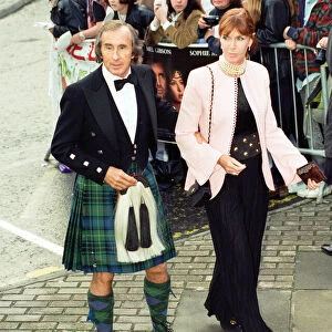 Jackie Stewart attends the premiere of Braveheart in Stirling, Scotland