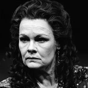 Judy Dench in Antony and Cleopatra, National Theatre, London. 8th April 1987